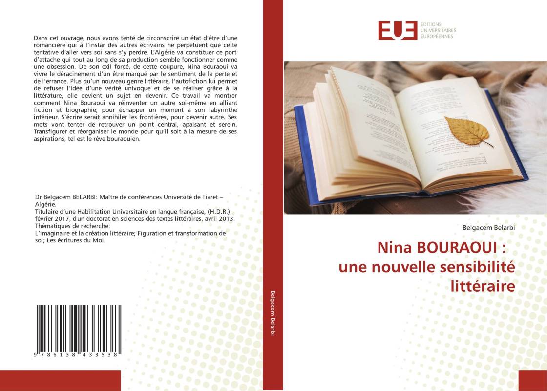 Nina BOURAOUI : une nouvelle sensibilité littéraire