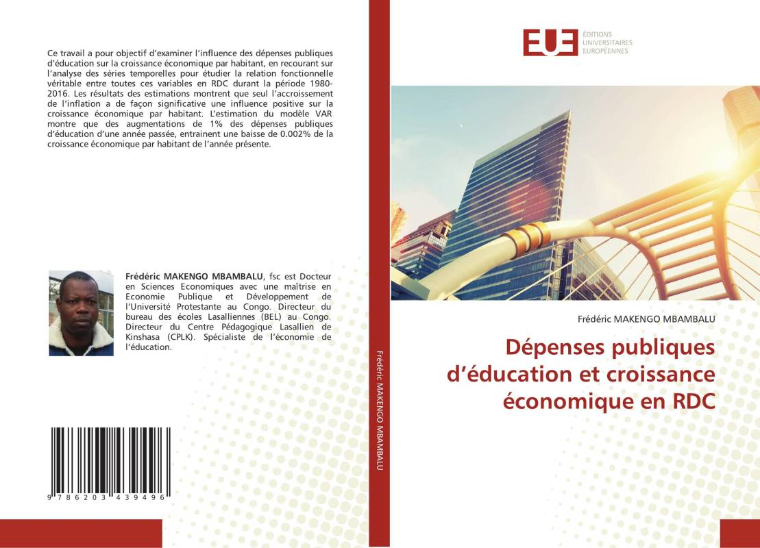 Dépenses publiques d’éducation et croissance économique en RDC