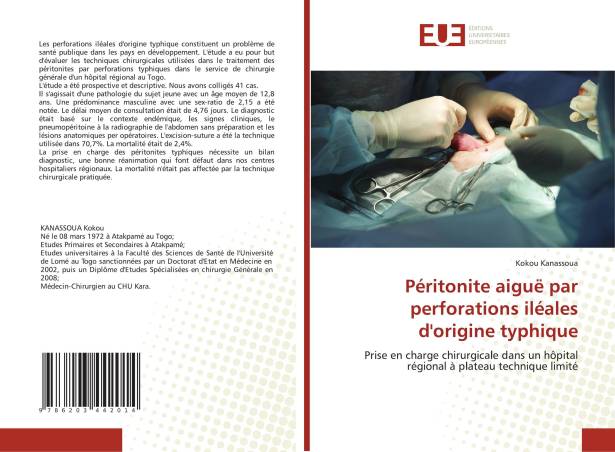 Péritonite aiguë par perforations iléales d'origine typhique