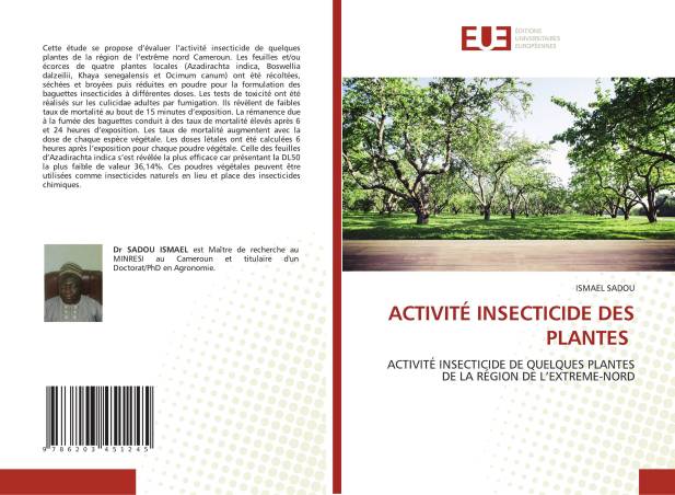 ACTIVITÉ INSECTICIDE DES PLANTES