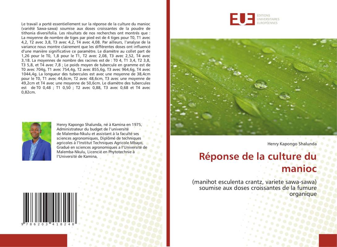 Réponse de la culture du manioc