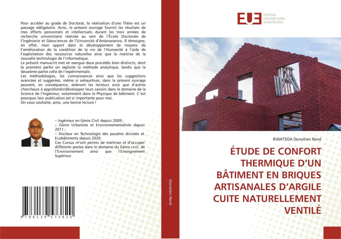 ÉTUDE DE CONFORT THERMIQUE D’UN BÂTIMENT EN BRIQUES ARTISANALES D’ARGILE CUITE NATURELLEMENT VENTILÉ