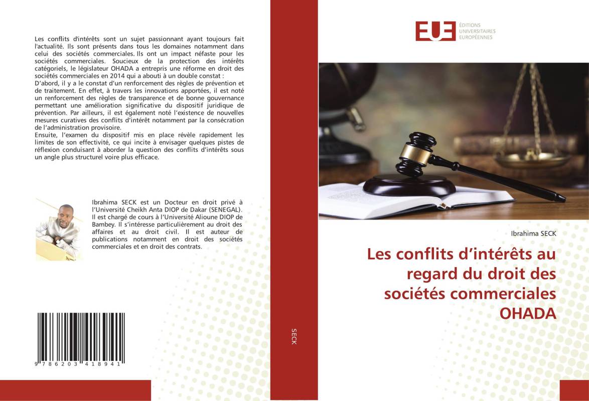 Les conflits d’intérêts au regard du droit des sociétés commerciales OHADA