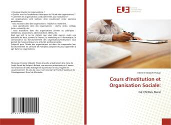 Cours d'Institution et Organisation Sociale: