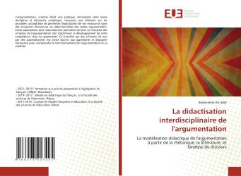 La didactisation interdisciplinaire de l'argumentation