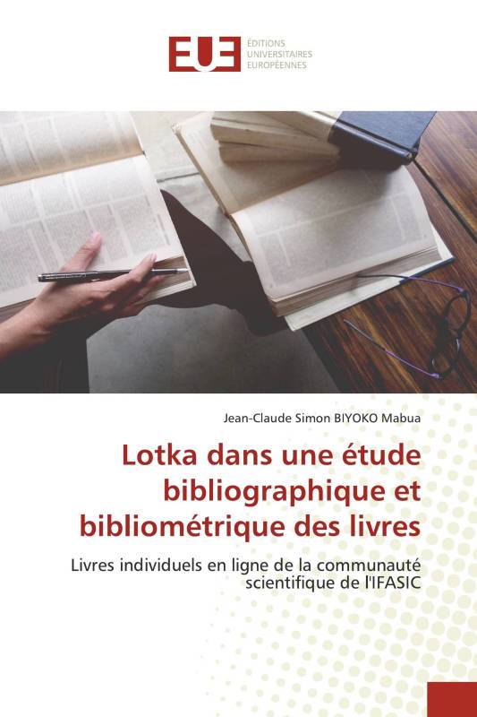 Lotka dans une étude bibliographique et bibliométrique des livres