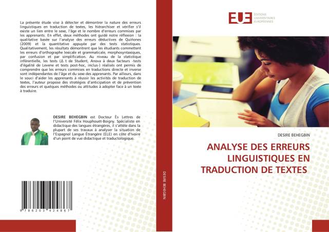 ANALYSE DES ERREURS LINGUISTIQUES EN TRADUCTION DE TEXTES