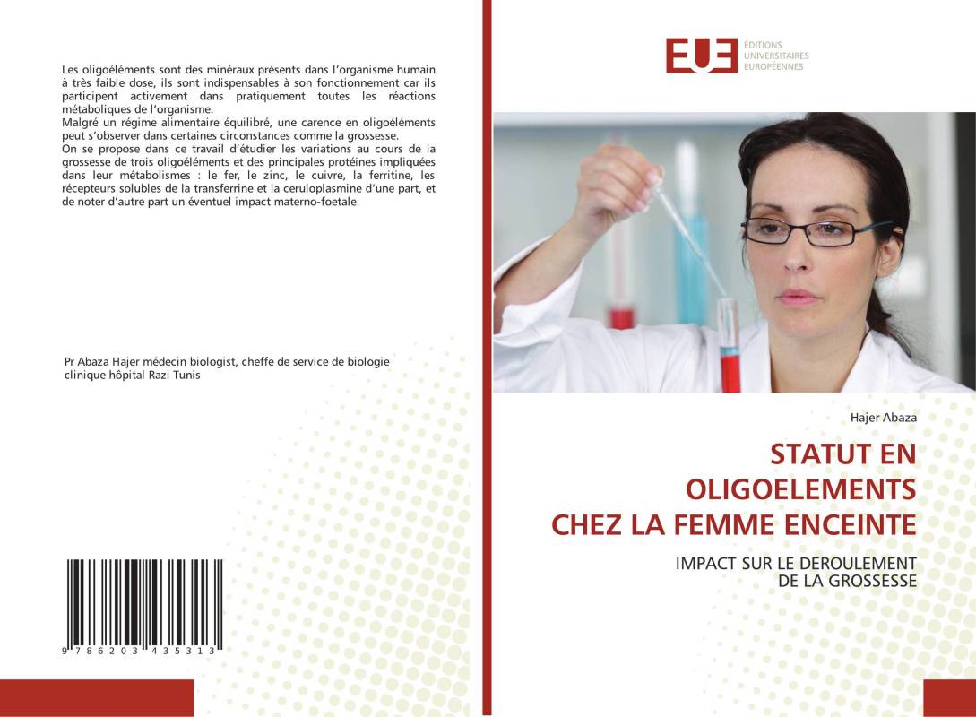 STATUT EN OLIGOELEMENTS CHEZ LA FEMME ENCEINTE