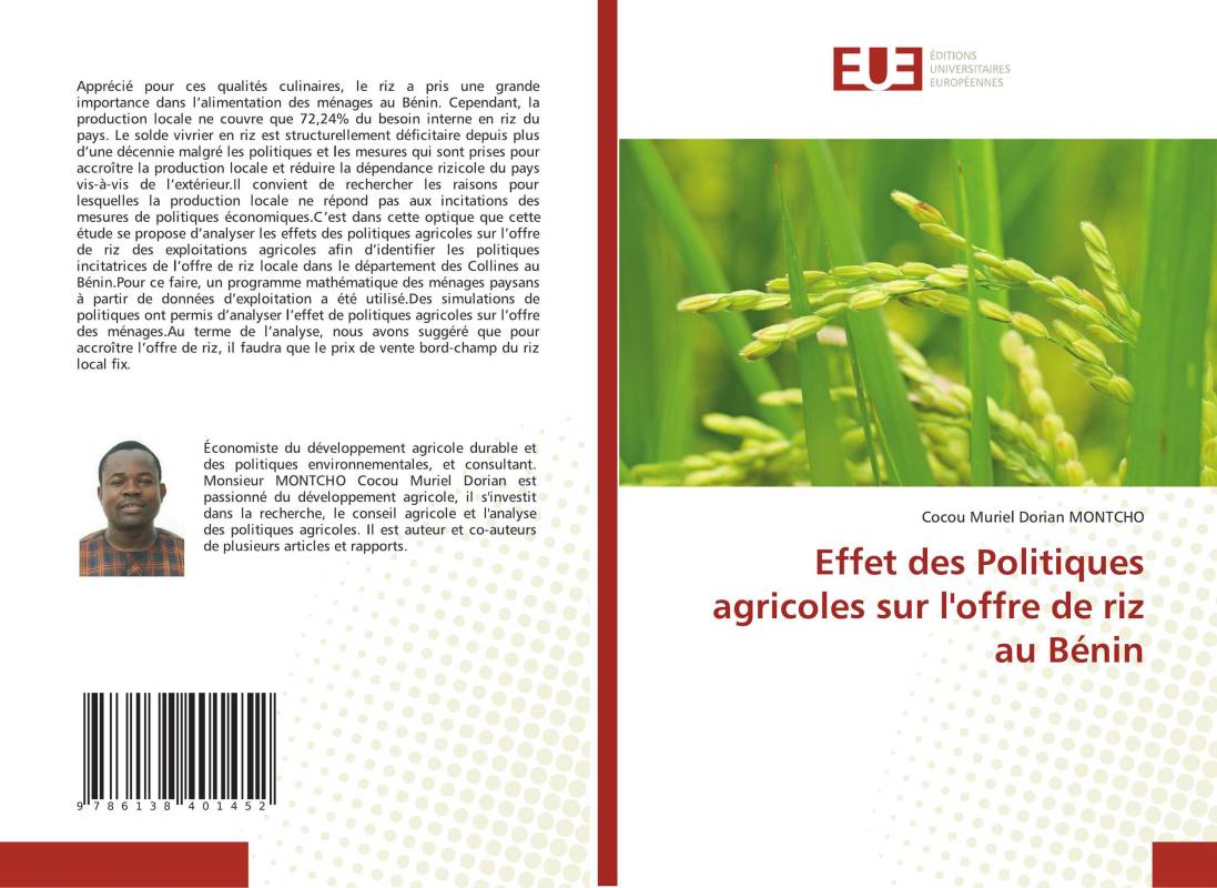 Effet des Politiques agricoles sur l'offre de riz au Bénin