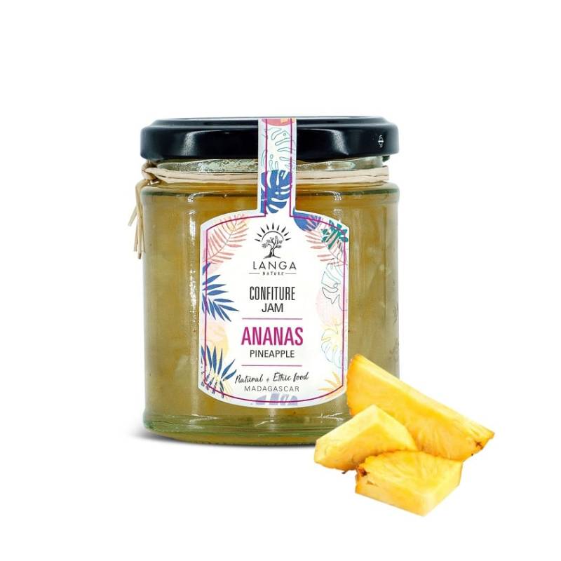 Un pot de Confiture Ananas Ilanga Nature