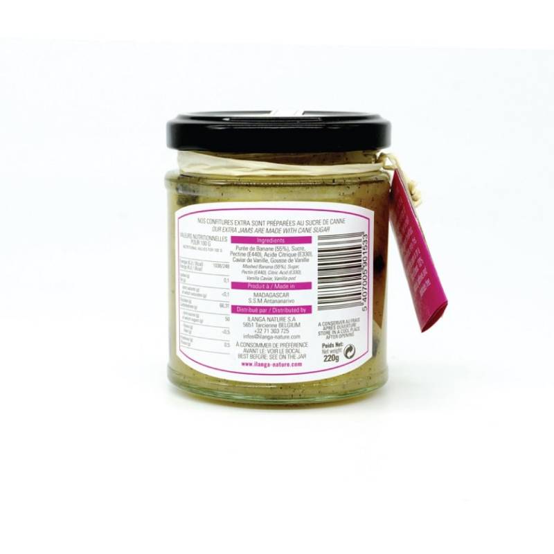 Confiture Banane Vanille Ilanga Nature