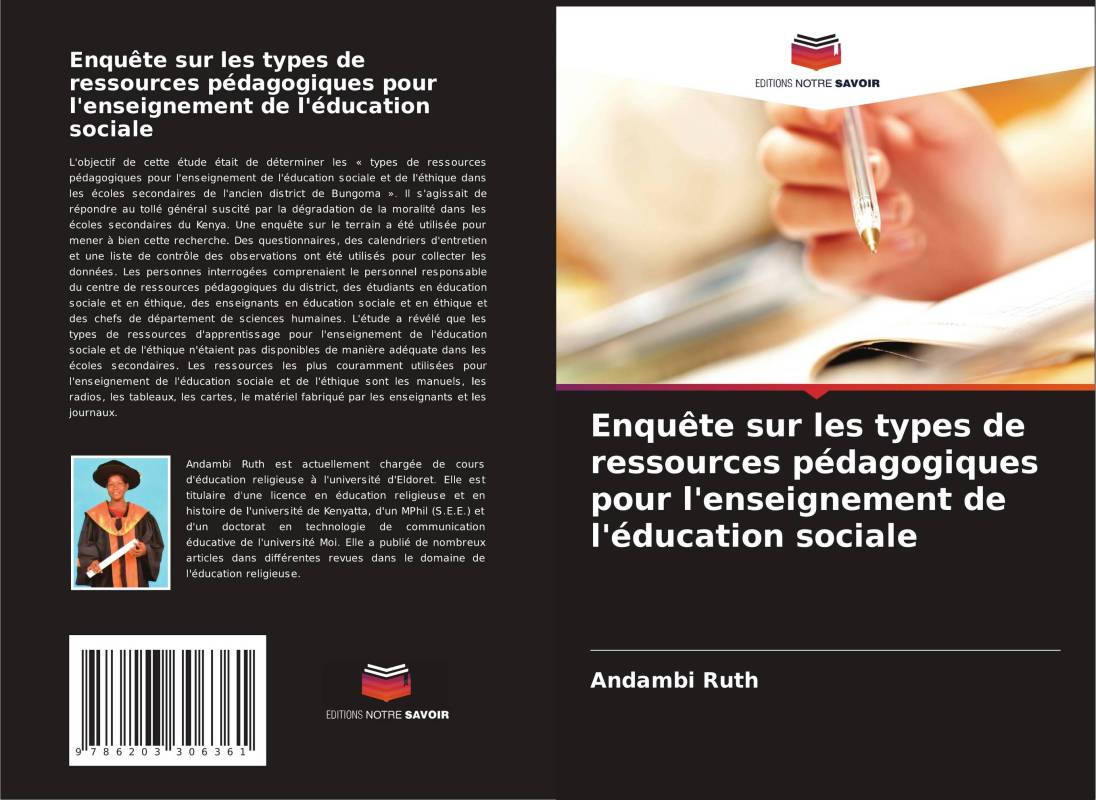 Enquête sur les types de ressources pédagogiques pour l'enseignement de l'éducation sociale