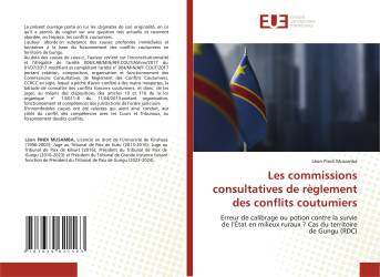 Les commissions consultatives de règlement des conflits coutumiers