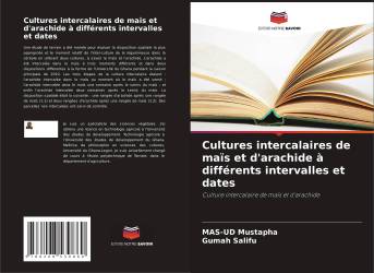 Cultures intercalaires de maïs et d'arachide à différents intervalles et dates