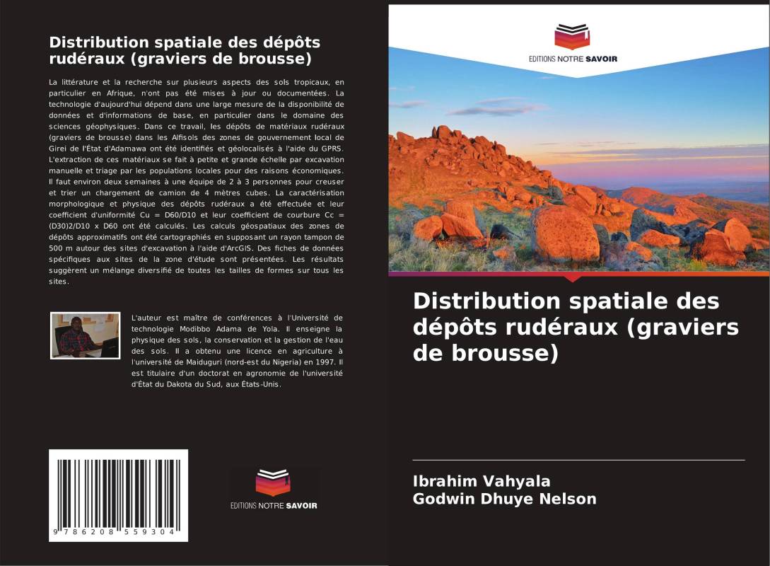 Distribution spatiale des dépôts rudéraux (graviers de brousse)