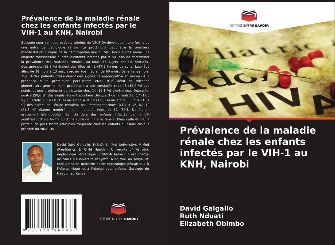 Prévalence de la maladie rénale chez les enfants infectés par le VIH-1 au KNH, Nairobi