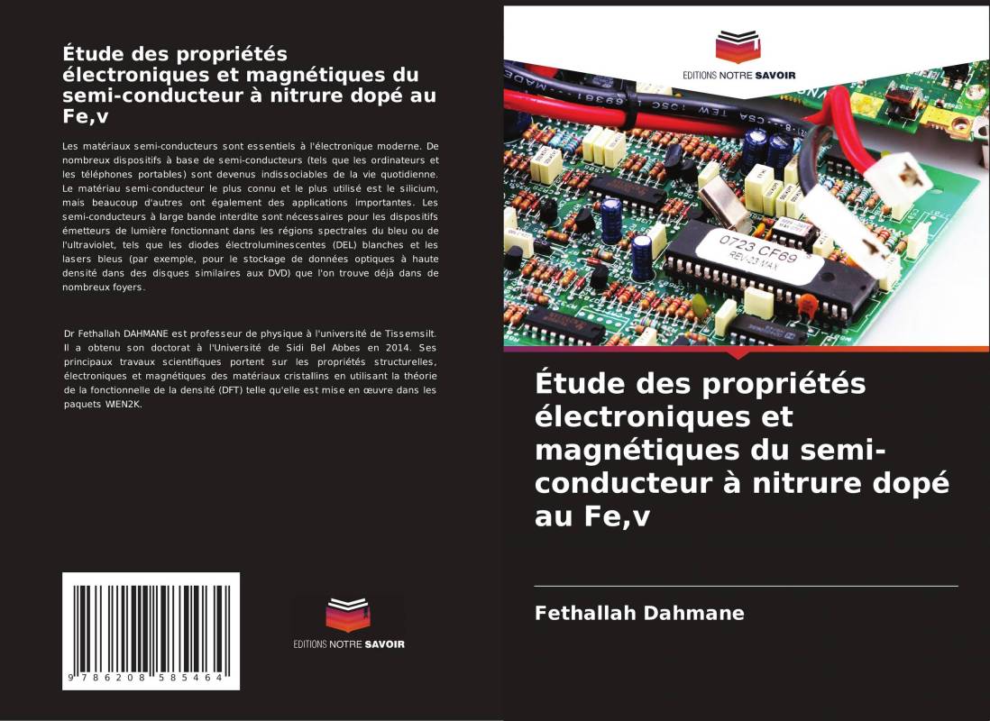 Étude des propriétés électroniques et magnétiques du semi-conducteur à nitrure dopé au Fe,v