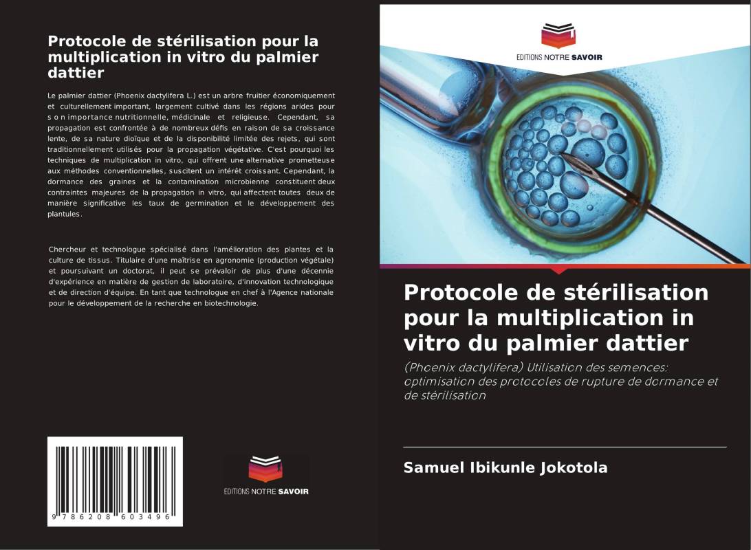 Protocole de stérilisation pour la multiplication in vitro du palmier dattier