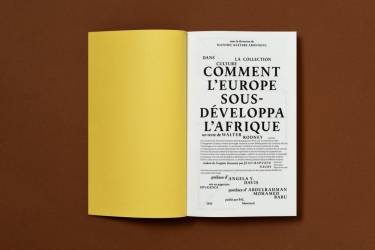 Comment l’Europe sous-développa l’Afrique Walter Rodney