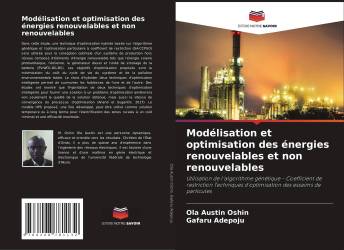 Modélisation et optimisation des énergies renouvelables et non renouvelables