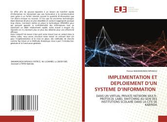 IMPLEMENTATION ET DEPLOIEMENT D’UN SYSTEME D’INFORMATION