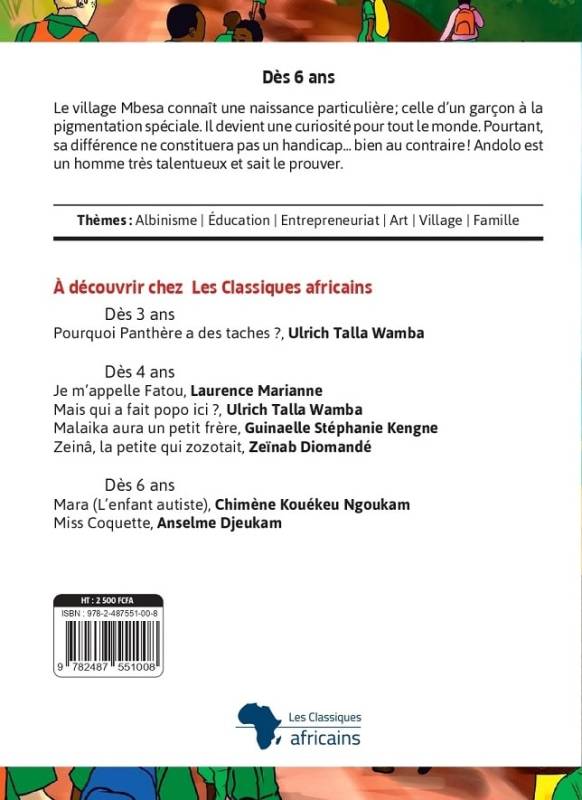 Andolo. L'albinos talentueux