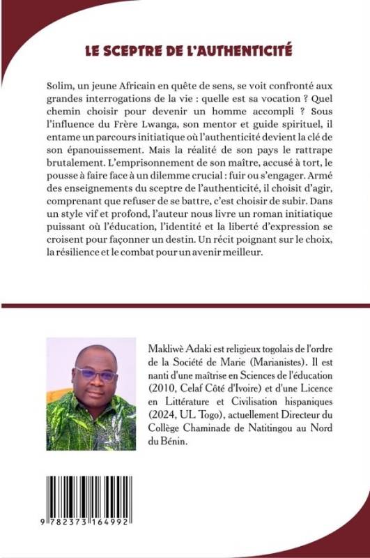 Le sceptre de l'authenticité Makliwe ADAKI
