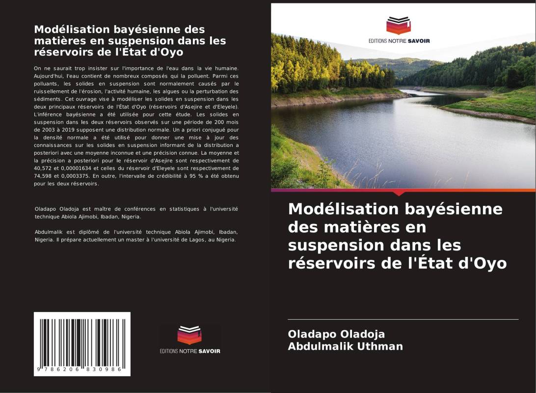 Modélisation bayésienne des matières en suspension dans les réservoirs de l'État d'Oyo