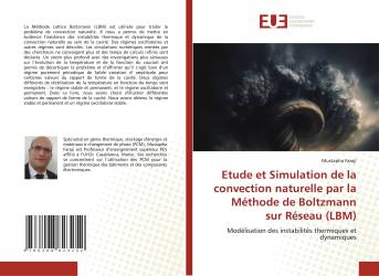 Etude et Simulation de la convection naturelle par la Méthode de Boltzmann sur Réseau (LBM)