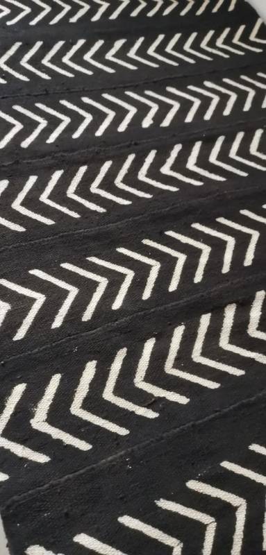 Tissu BOGOLAN Noir NIÔGON Mowpti