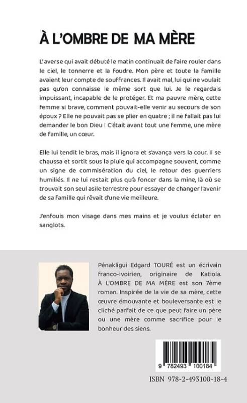 A l'ombre de ma mère de Pénakligui Edgard Touré