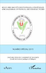 Revue africaine d'études politiques & stratégiques Numéro spécial 2015