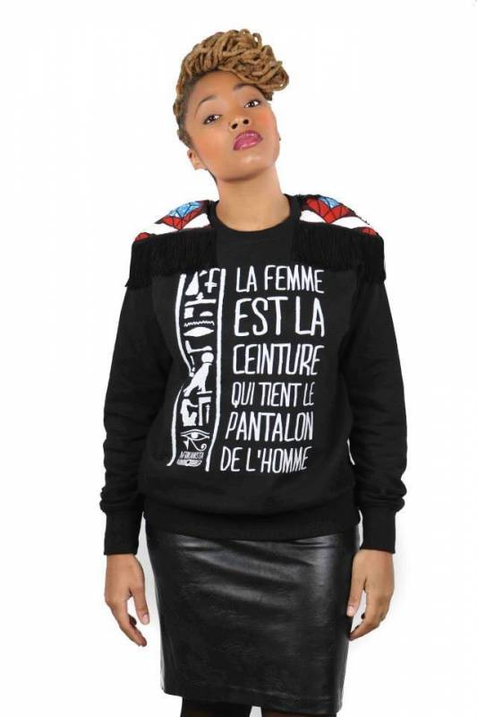 Sweat-shirt LA FEMME &amp; LA CEINTURE - Collection Afrikanista