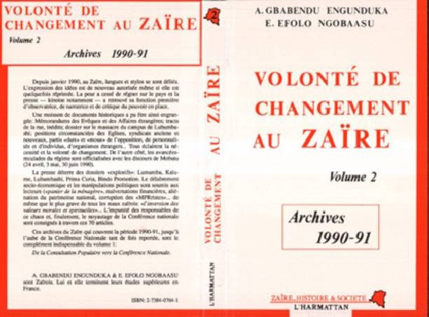Volonté de changement au Zaïre - Volume 2 : Archives 1990-91