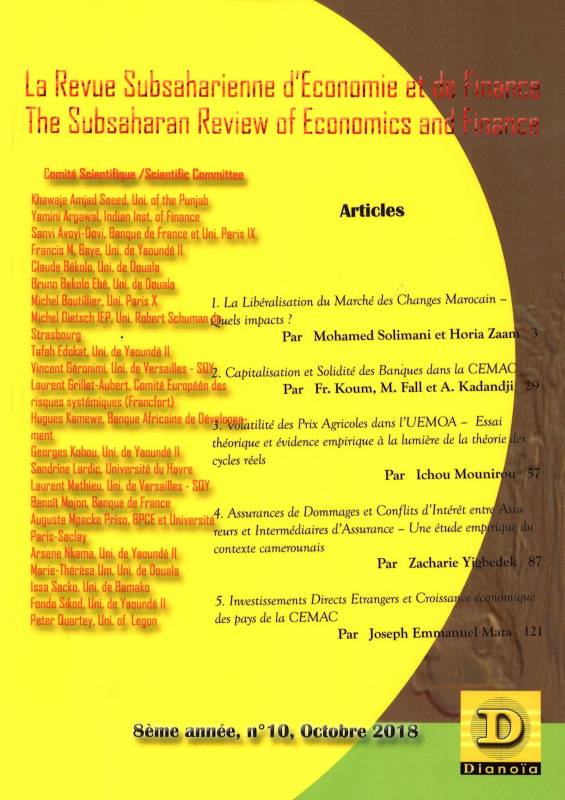 Revue subsaharienne d'économie et de finance