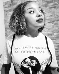 T-shirt " Que Dieu me Protège de ta Connerie "