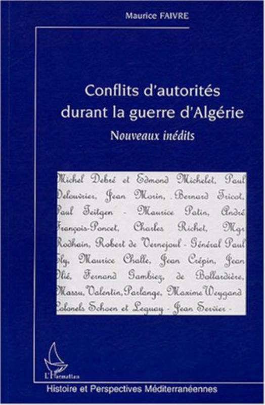 Conflits d'autorités durant la guerre d'Algérie